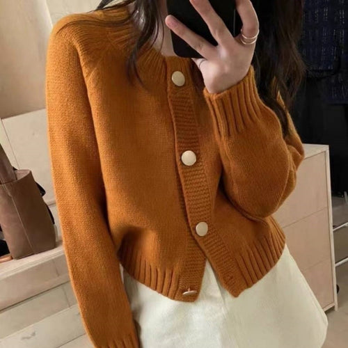 Damen Strickjacke mit Knopfdetails und lässigem Schnitt Drune