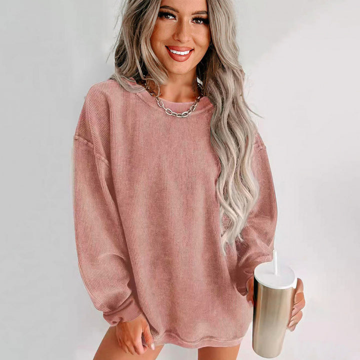 Damen Oversized Sweatshirt mit strukturiertem Design und lässigem Schnitt Drune