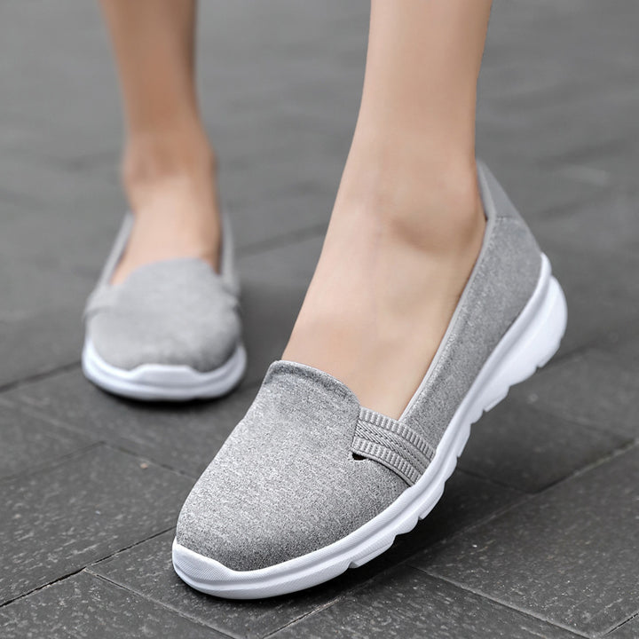 Damen Leichter Strick-Slipper mit elastischem Einstieg und gedämpfter Komfortsohle Drune