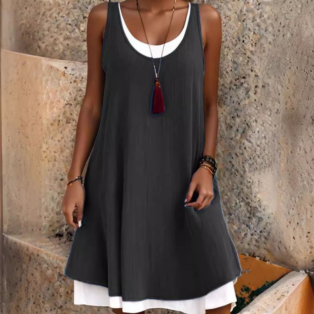 Damen lässiges Sommerkleid Drune