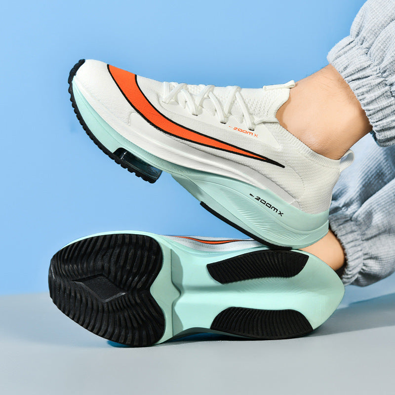 Unisex Performance-Laufschuh mit sockenähnlichem Strickschaft, sichtbarer Luftdämpfung und reaktionsfreudiger Zwischensohle Drune