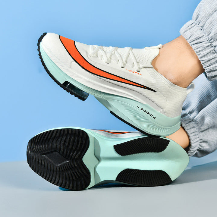 Unisex Performance-Laufschuh mit sockenähnlichem Strickschaft, sichtbarer Luftdämpfung und reaktionsfreudiger Zwischensohle Drune