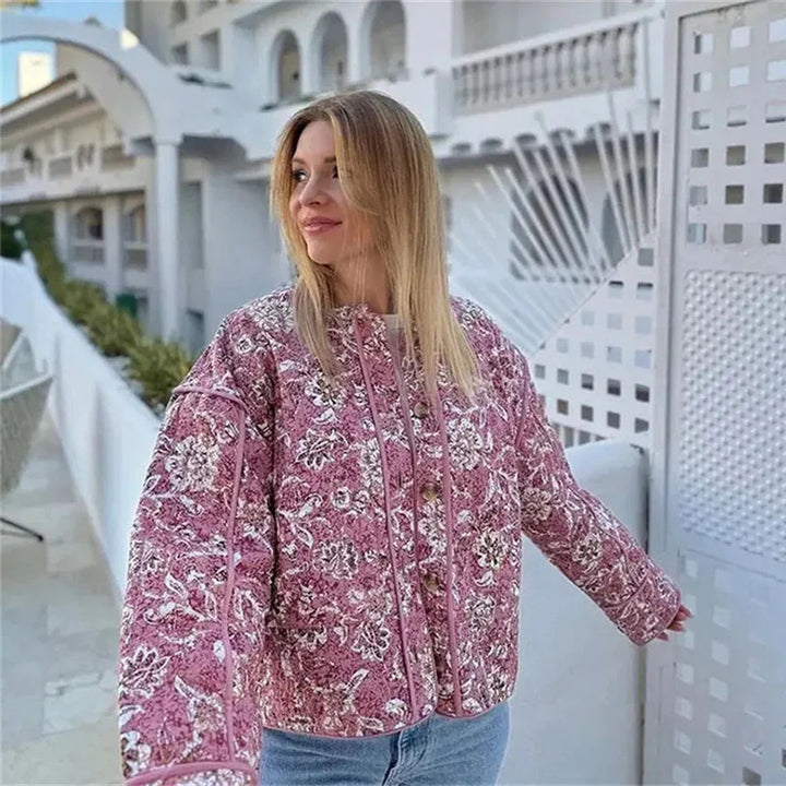 Damen Bedruckte Steppjacke Drune