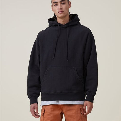 Damen nan oversized Kapuzenpulloverkleid mit Kängurutasche, verlängerter Silhouette und weichem French-Terry Drune