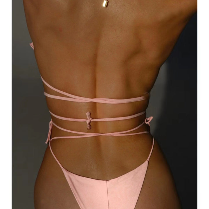 Damen Bikini mit floralen Verzierungen Drune