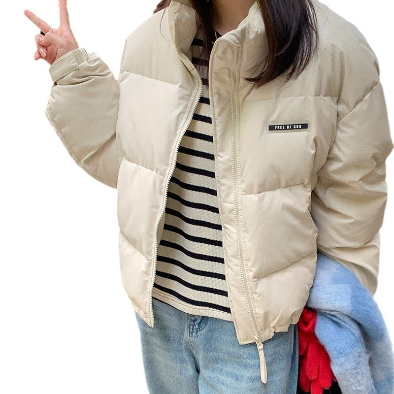 Damen Stylische und ultraleichte Pufferjacke mit hohem Kragen und praktischen Taschen Drune