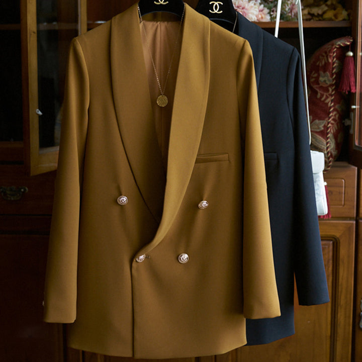 Damen Eleganter Doppeltbreasted Blazer Drune 1789268861