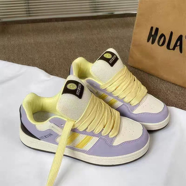 Damen Sneakers im modischen Retro-Stil mit weicher Polsterung Drune