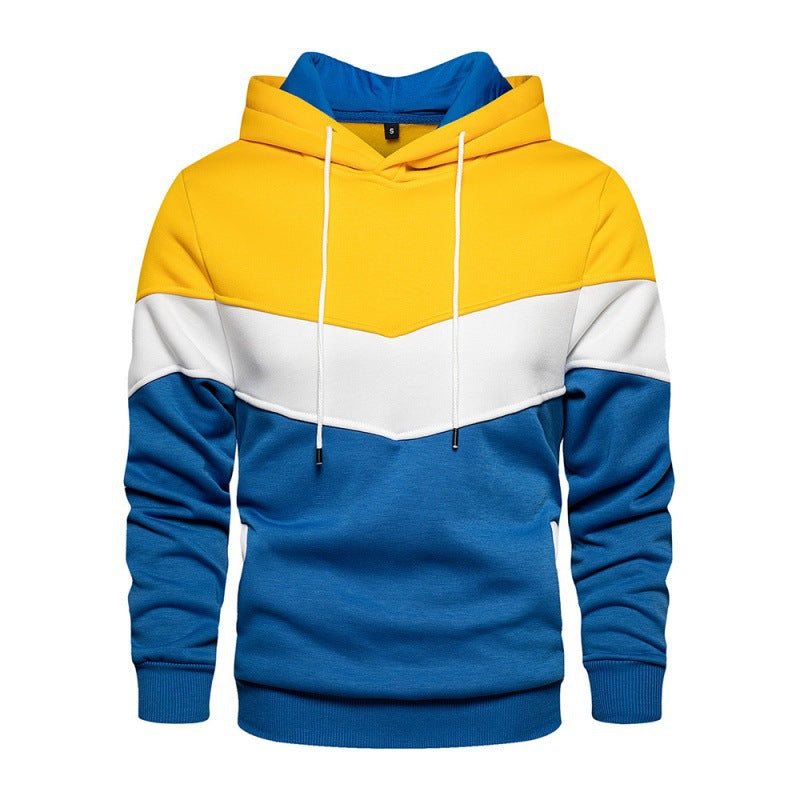 Herren Sportlicher Kapuzenpullover mit modernem Farbblockdesign und atmungsaktiven Eigenschaften Drune