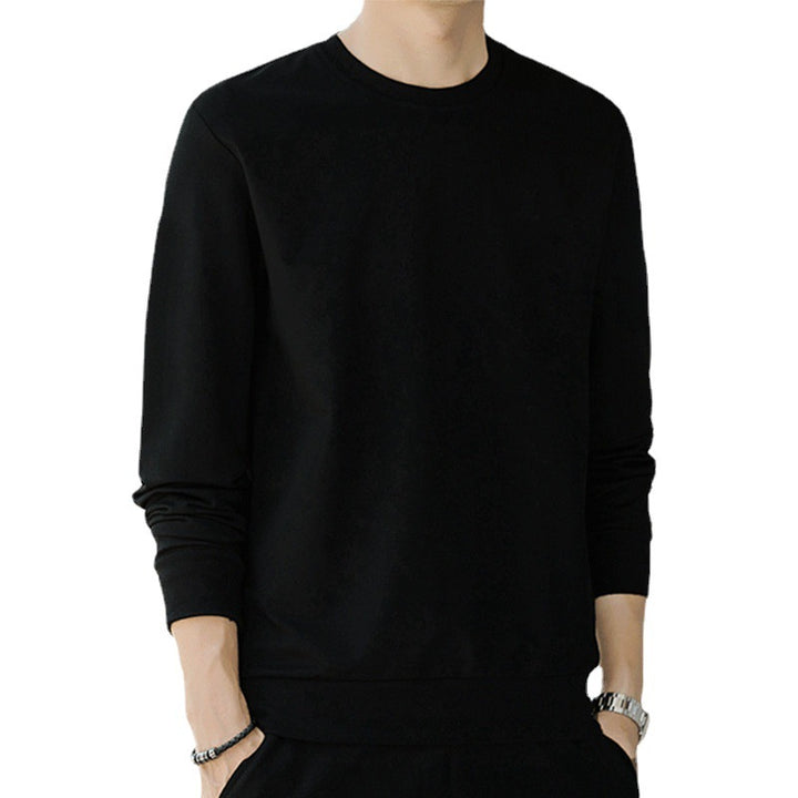 Herren Feines Baumwollmix‑Sweatshirt mit Rundhalsausschnitt und schmaler Passform Drune