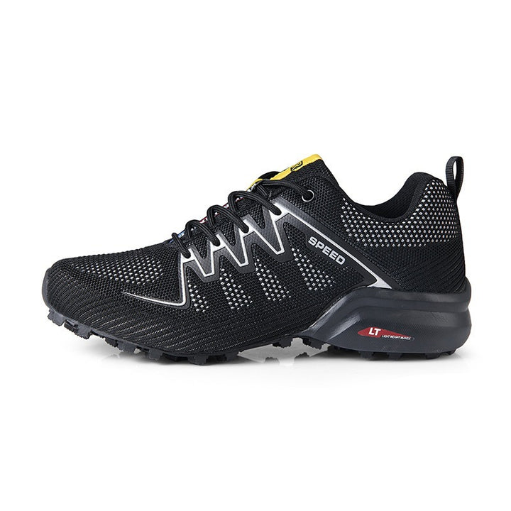 Herren nan Offroad-Laufschuh mit atmungsaktivem Strickoberteil, griffiger Multiterrain-Laufsohle und stabiler Fersenführung Drune