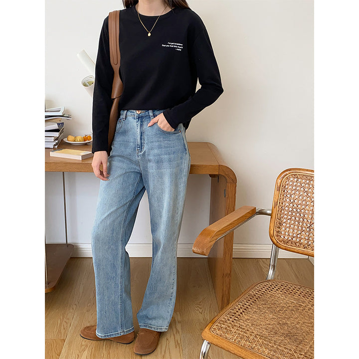Damen lässiges Longsleeve Oberteil Drune