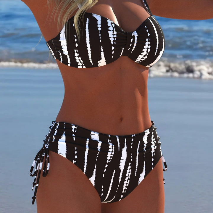 Damen Bikini mit gepolstertem Balconette-Oberteil und dekorativem Rüschen-Detail Drune