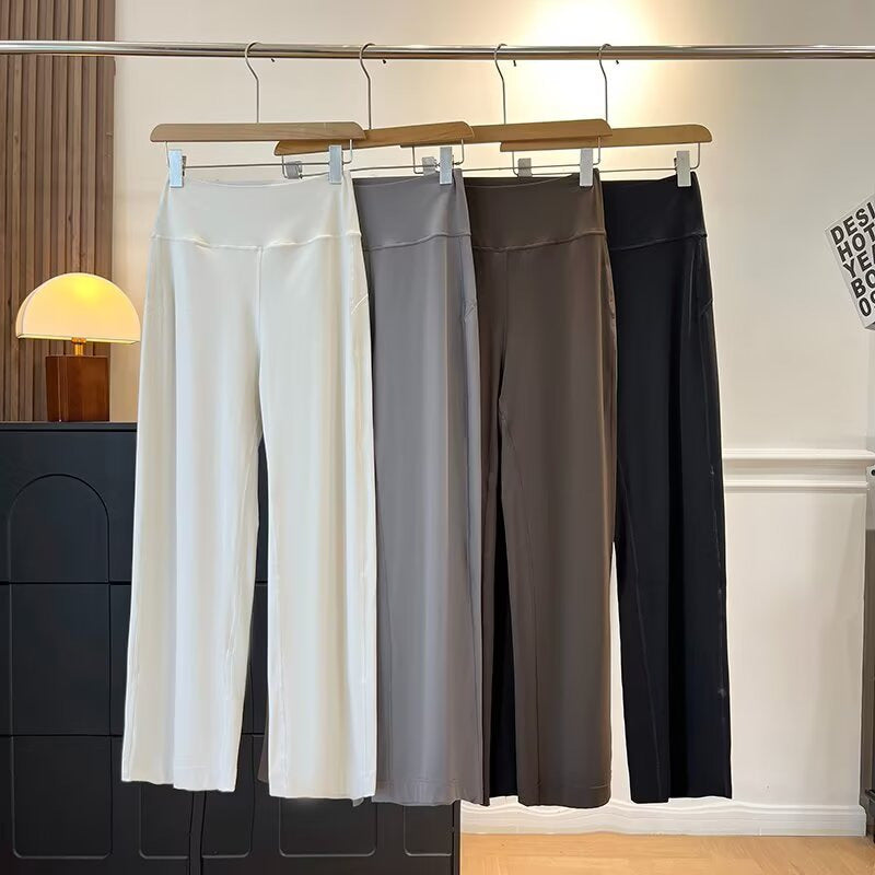 Damen weite Relax-Hose mit hohem Bund Drune