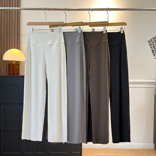 Damen weite Relax-Hose mit hohem Bund Drune