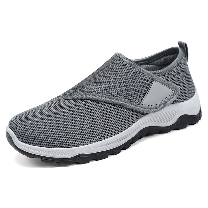 Damen nan atmungsaktive Slip-On Sneaker mit Klettverschluss und gedämpfter EVA-Zwischensohle Drune