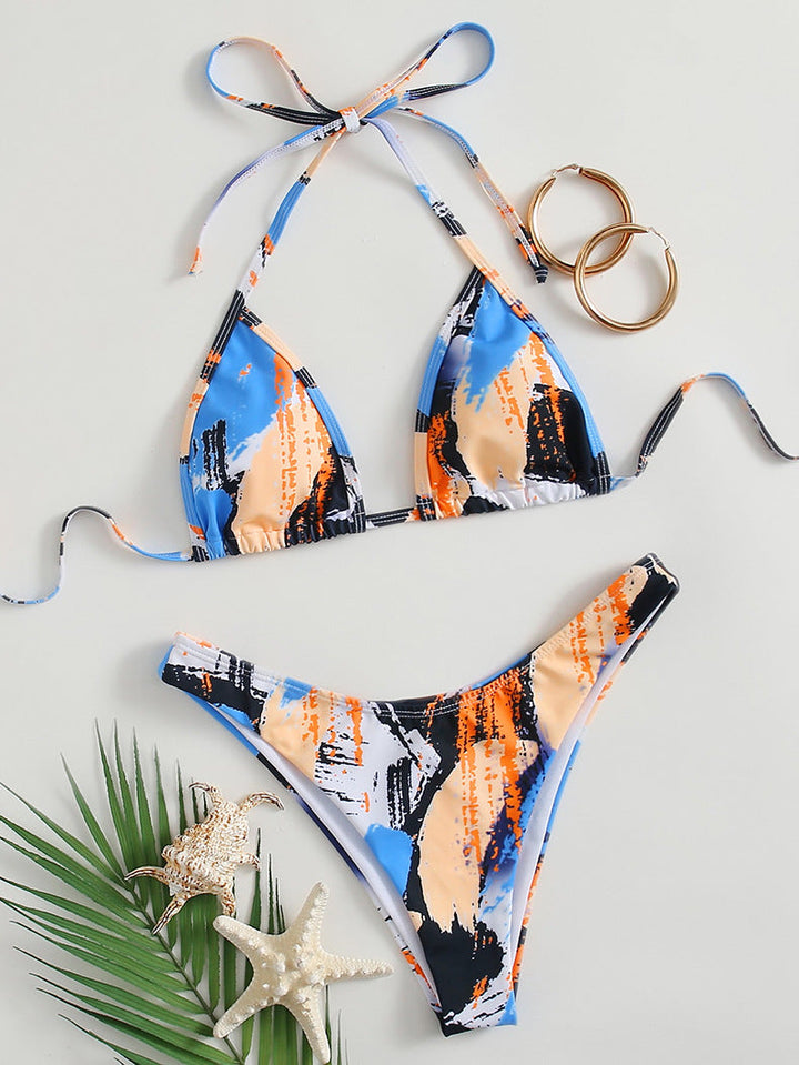 Damen Triangel-Bikini mit modischem Schnürdesign Drune