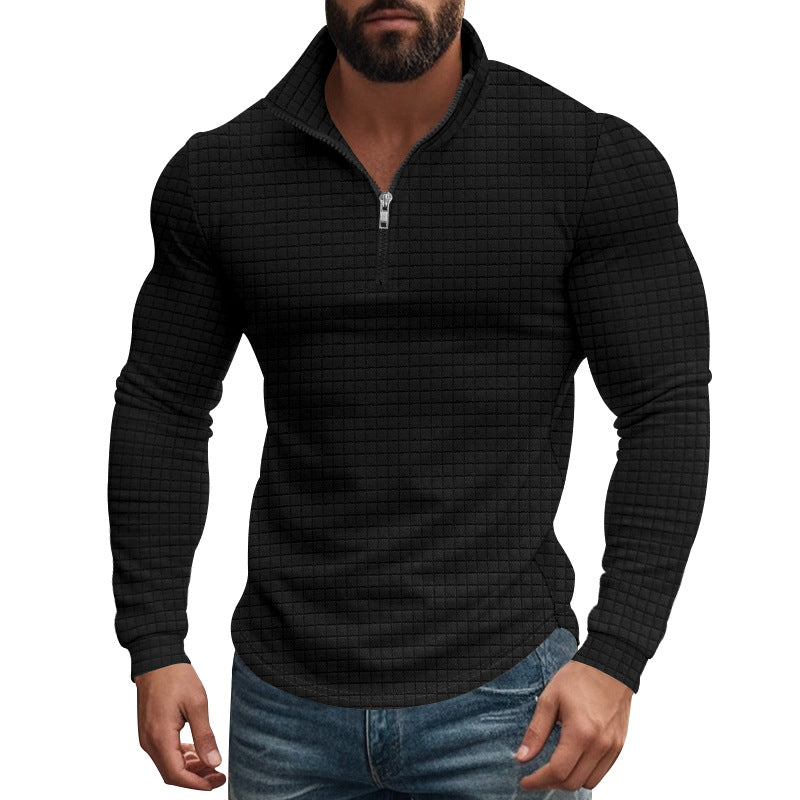 Herren Thermo-Fleecepullover mit Reißverschluss und strukturiertem Design Drune