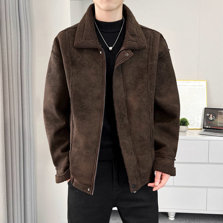 Herren Kuschelige Teddyfelljacke Drune