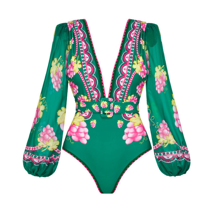 Damen Stylish Elegantes Badeanzug- und Rockset Drune