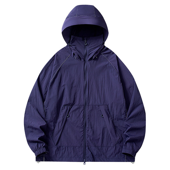 Damen Atmungsaktive und Wasserdichte Outdoor-Jacke Drune