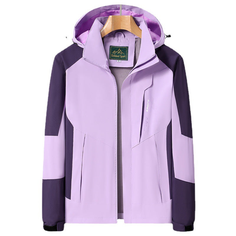Damen Kapuzen-Softshelljacke wind- und wasserabweisend atmungsaktiv Drune