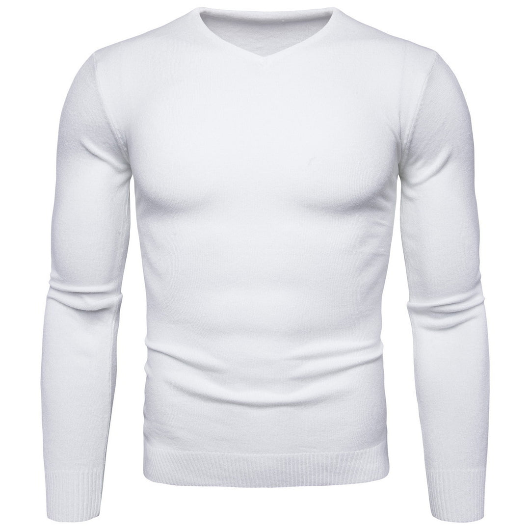 Herren feiner V-Ausschnitt Pullover aus hochwertiger Baumwolle Drune