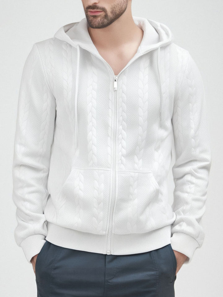 Herren Strickjacke mit Kapuze Drune