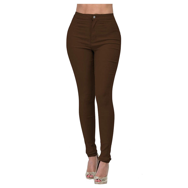 Damen Hochgeschnittene Slim Fit Jeans mit dehnbarem Stoff und unverzichtbarem Komfort Drune