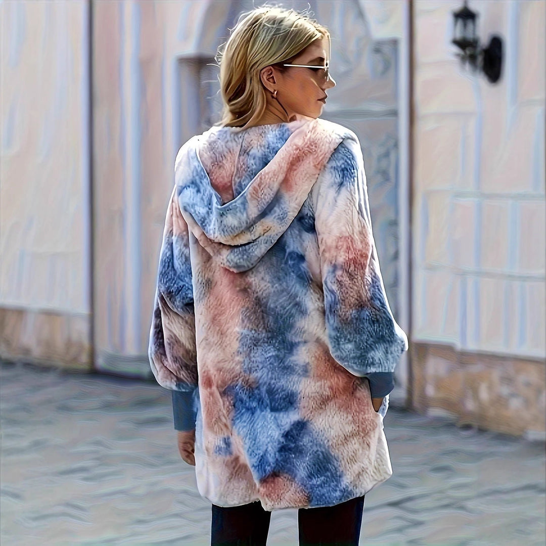 Damen Kapuzenjacke aus kuscheligem Teddyfell Drune