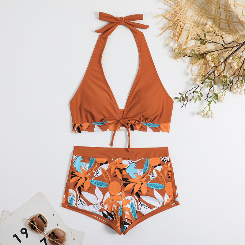 Damen Sportliches Bikiniset mit floralem Design Drune