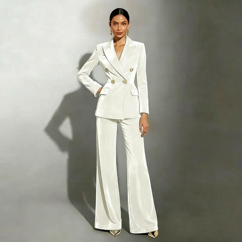 Damen Elegantes und Hochwertiges Samtanzug Drune