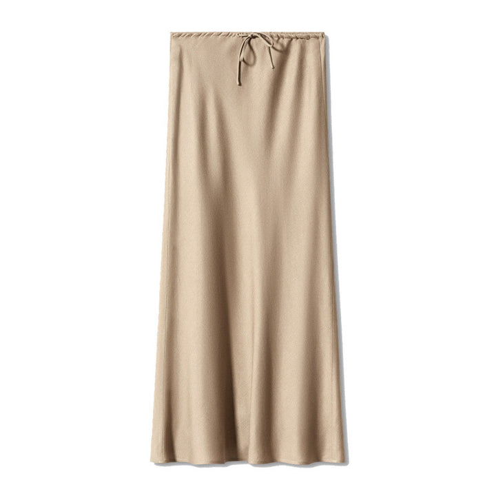 Damen Maxi-Rock mit elastischemBund und seitlicher Bindegurt Drune