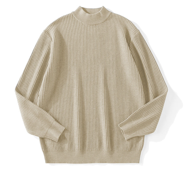 Herren Feinstrickpullover mit Stehkragen Drune