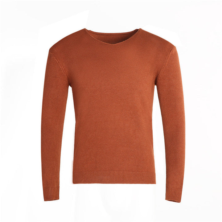 Herren klassischer V-Ausschnitt Pullover Drune