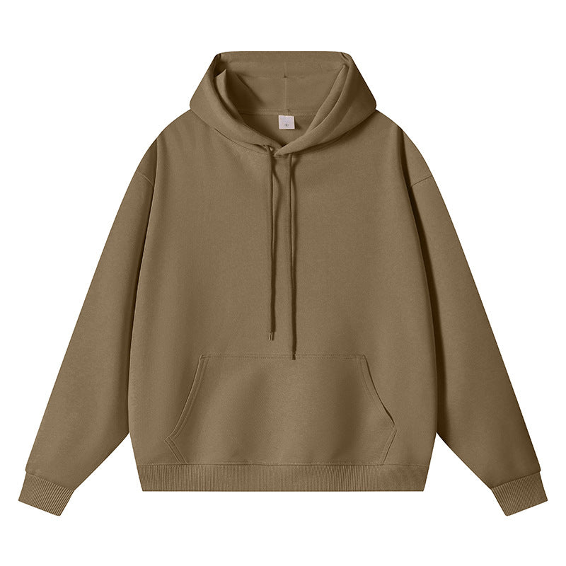 Unisex Oversize-Kapuzenpullover mit Kängurutasche und Rippbündchen Drune