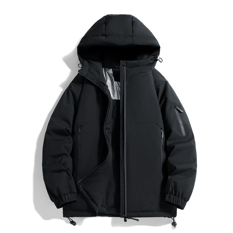 Unisex Warmer wasserabweisender Steppparka mit technischer Kapuze Drune