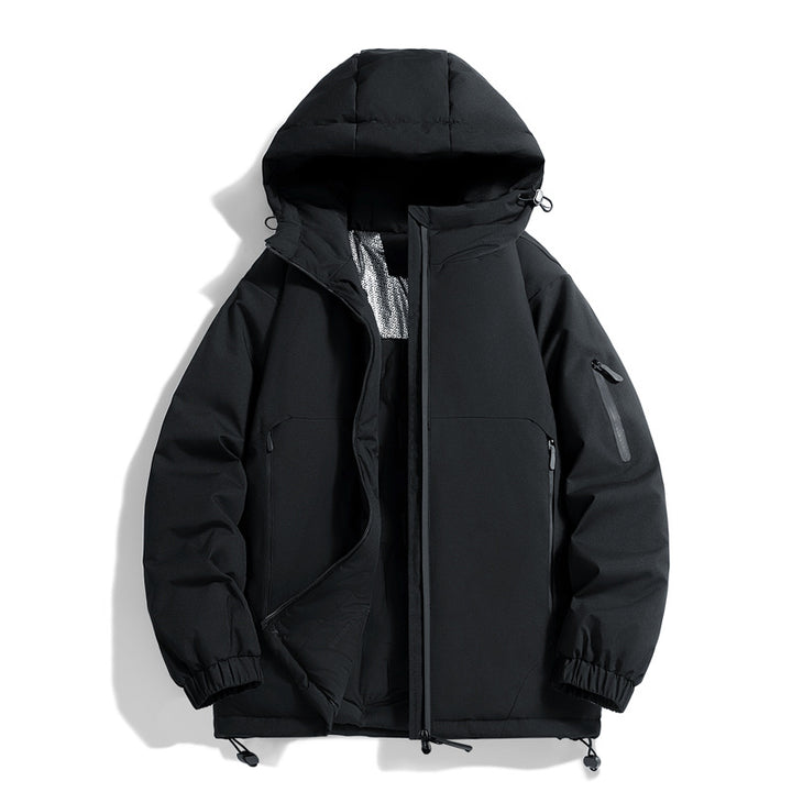 Unisex Warmer wasserabweisender Steppparka mit technischer Kapuze Drune