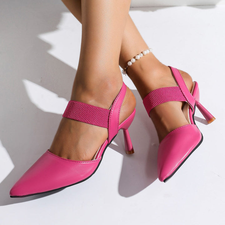 Damen Slingback Pumps mit elastischem Einsatz und elegantem Stiletto Absatz Drune