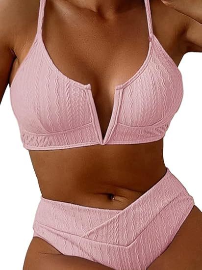 Damen Hochwertiges Bikini-Set mit V-Ausschnitt Drune