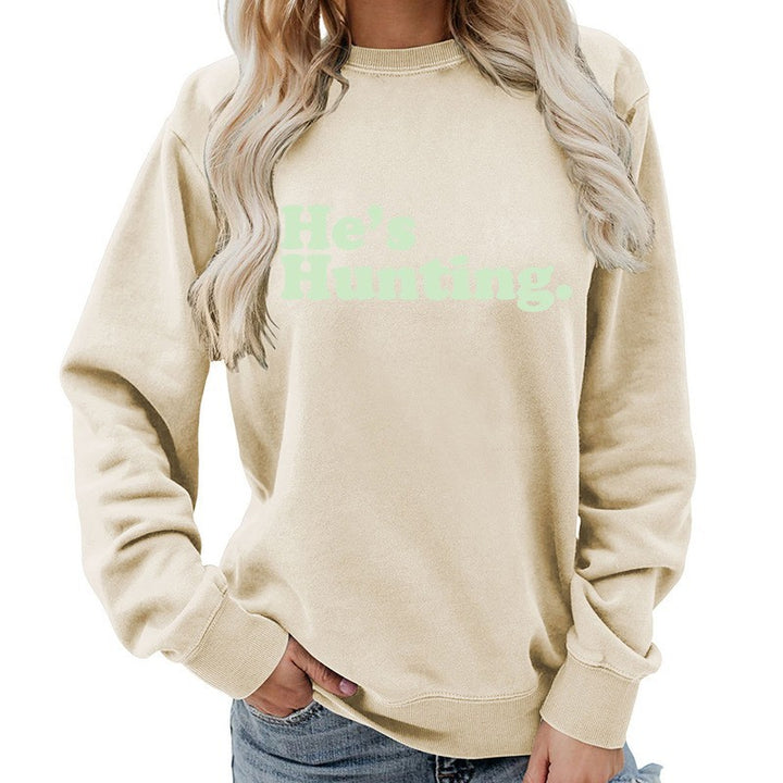 Damen Sweatshirt mit modernem Schriftzug und lässigem Schnitt Drune