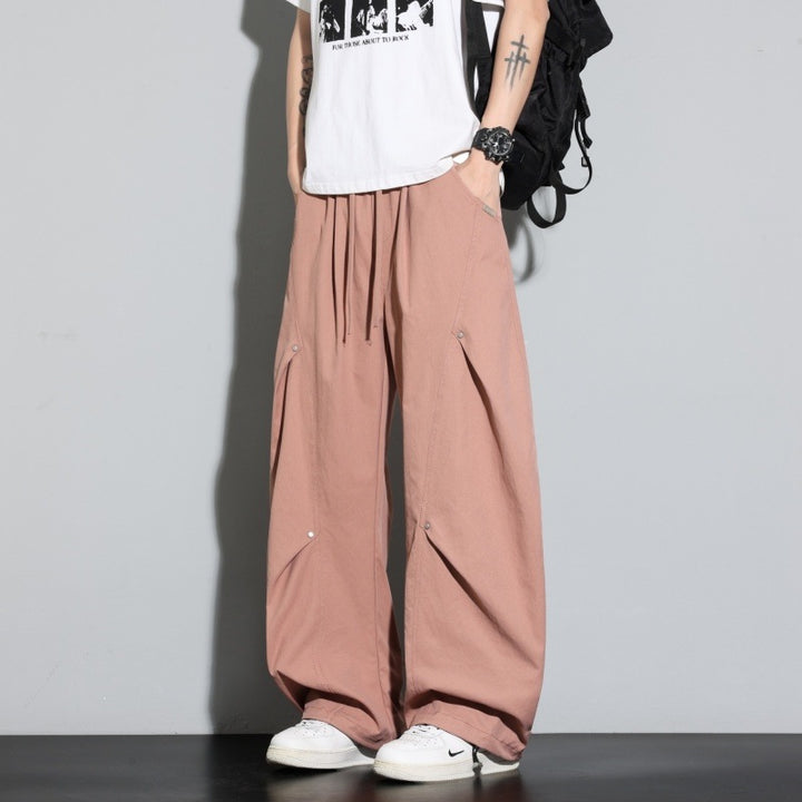 Damen Weite Lagen-Loungehose mit Cargo-Details & elastischem Tunnelzug Drune