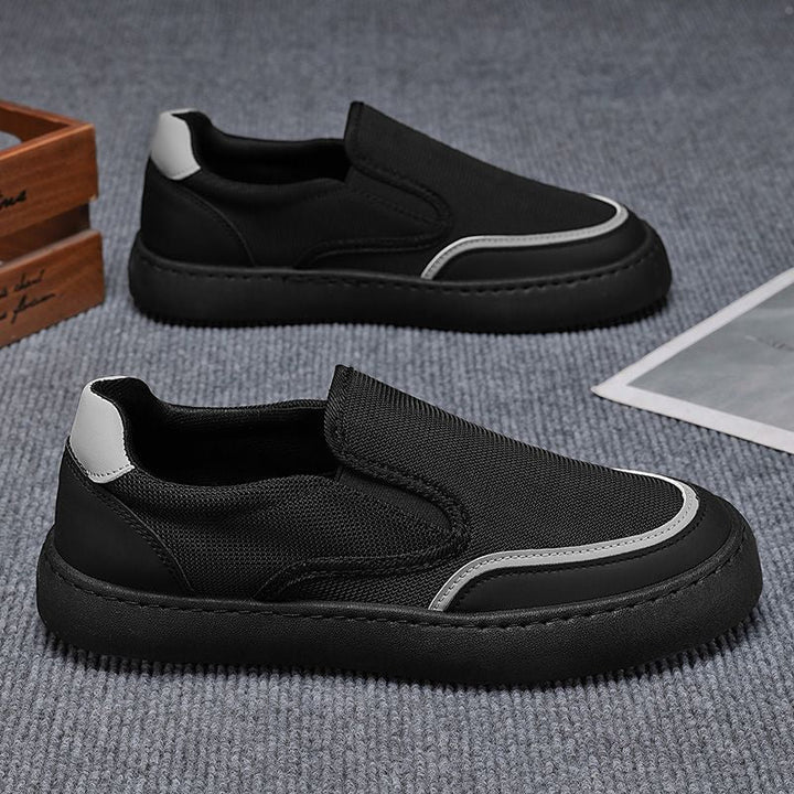 Damen Slip-On Sneakers mit atmungsaktiver Mesh-Oberfläche und rutschfester Sohle Drune