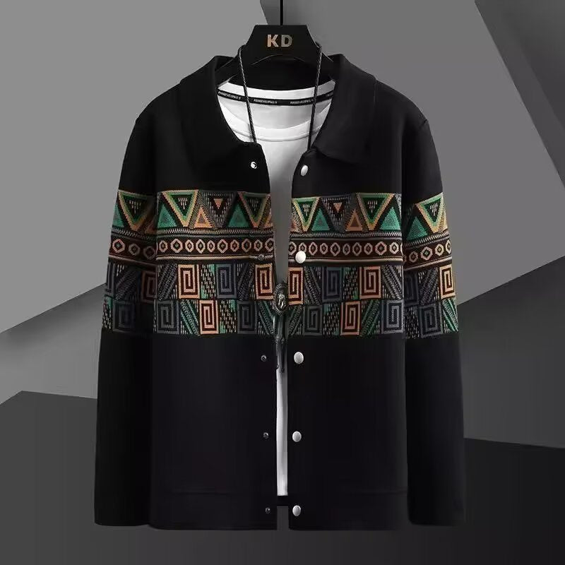 Damen Jacke mit einzigartigem geometrischem Muster Drune