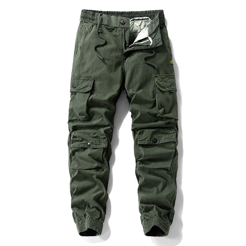 Herren Tech-Cargo-Joggerhose mit elastischem Tunnelzugbund, verstärkten Kniepaneelen und Multifunktions‑Taschen Drune