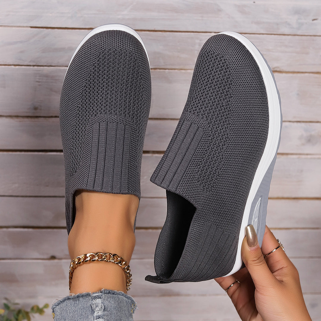 Damen Luftpolster Slipper Sneaker Drune
