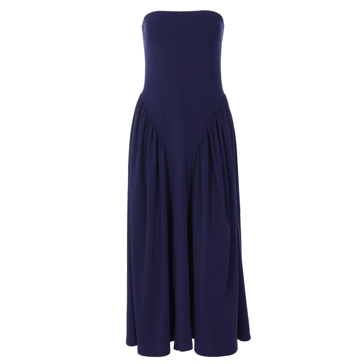 Damen Maxikleid mit schulterfreiem Design und fließendem Schnitt Drune