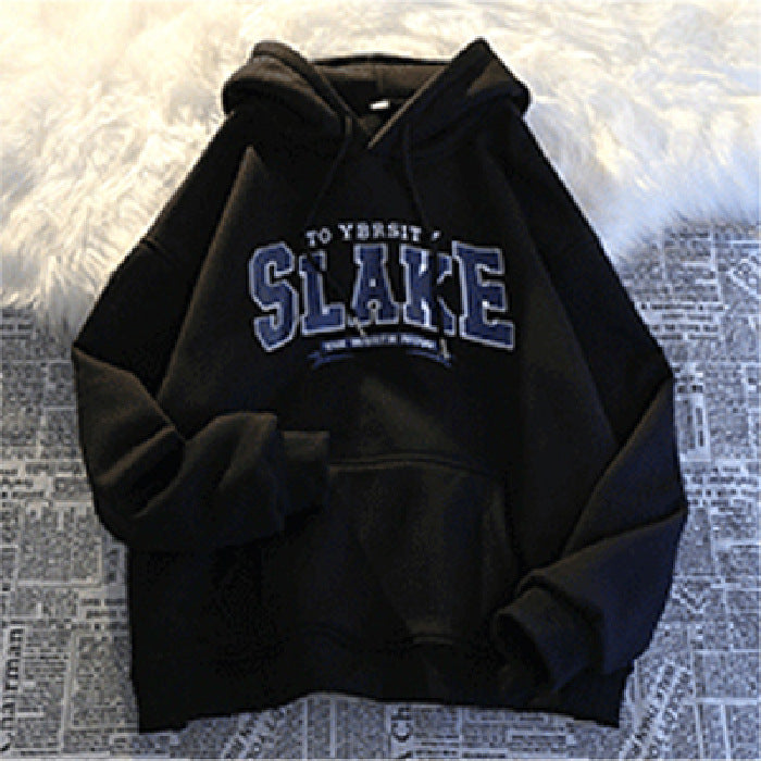 Damen Hoodie mit lässigem Print und Kapuze Drune