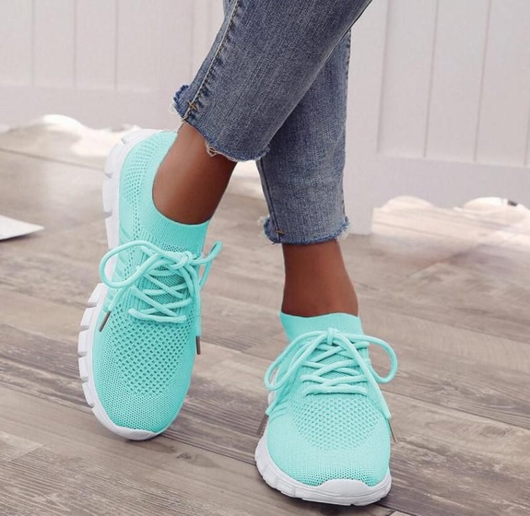 Damen Leichte Strick‑Sock‑Sneaker mit elastischem Schaft und flexibler Profilsohle Drune