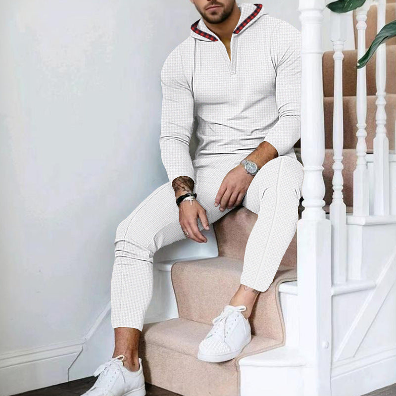 Herren Sportlicher Freizeitanzug mit modernem Kragen und praktischen Taschen Drune